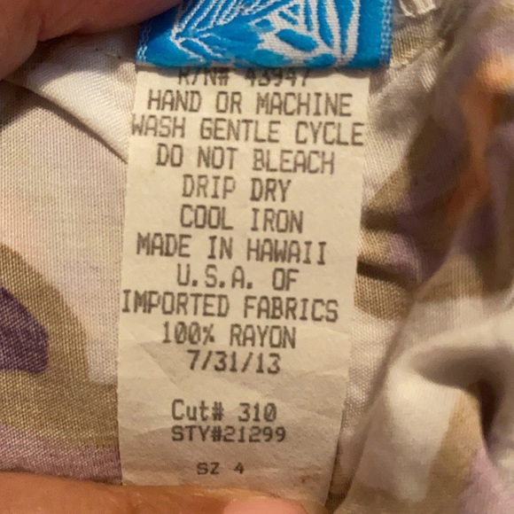 Kala Hawaii - Girls Hawaiian Aloha Wear Flower Dress (Size: 4) - Picture 5 of 7